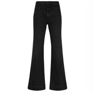 7 for All Mankind Tailorless Modern Dojo Jeans in Black Size 26